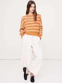 Chunky Cotton Crew-Neck Sweater
