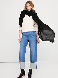 Lightweight Scarf with Merino Wool