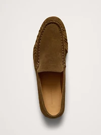Italian Suede Moc-Toe Loafer