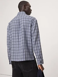 Relaxed-Fit Houndstooth Shirt
