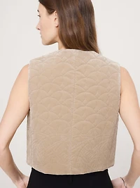 Quilted Velvet Vest