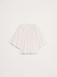 Cotton Poplin Convertible Trapeze Top