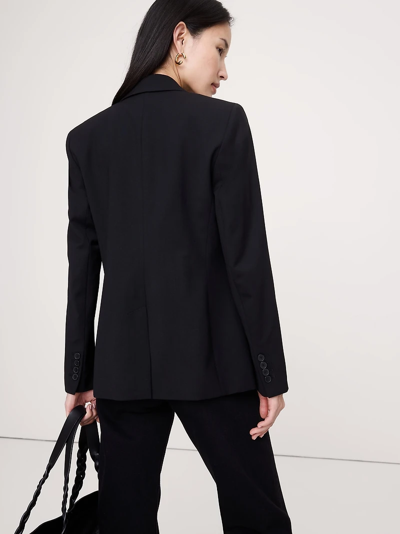 Slim Italian Lightweight Wool Blazer