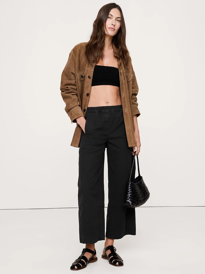 Mid-Rise Relaxed Painter Pull-On Pant