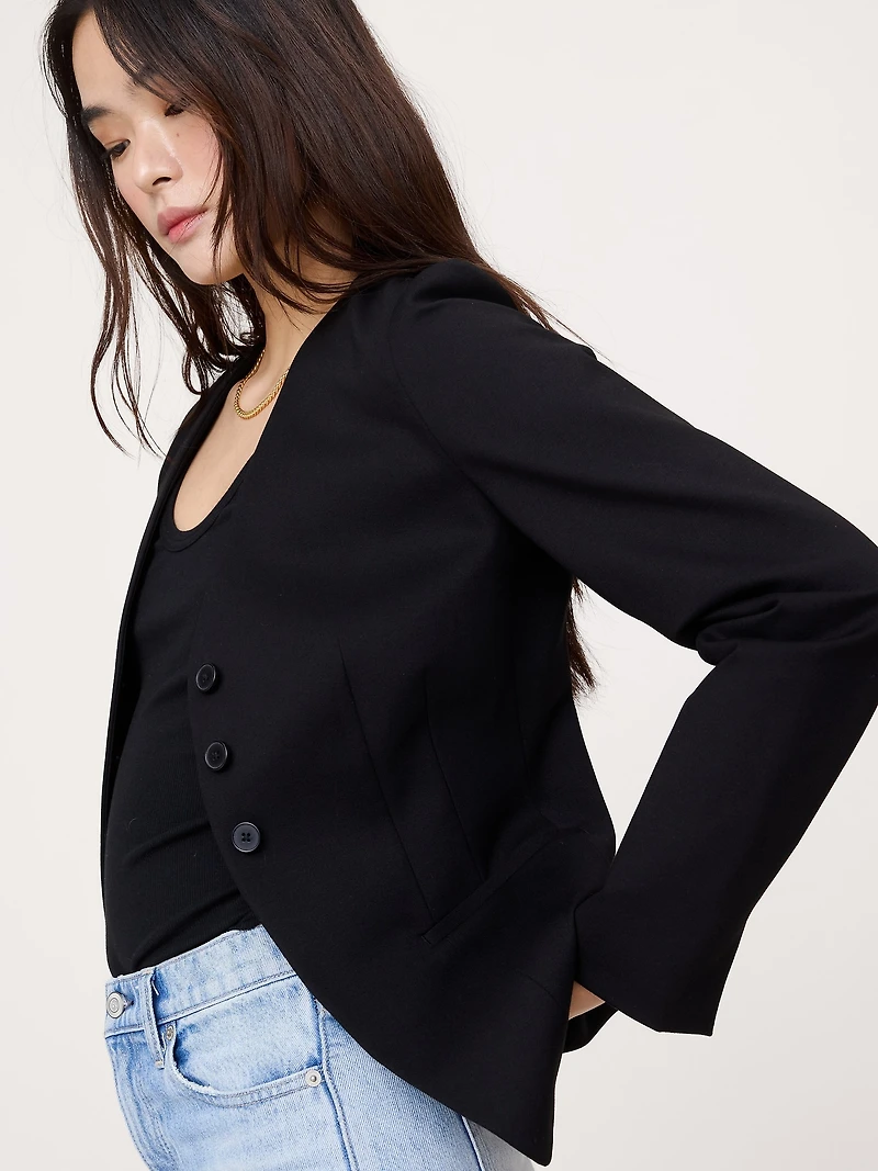 Everywhere Ponte Blazer Top