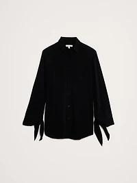 Georgette Tie-Cuff Shirt