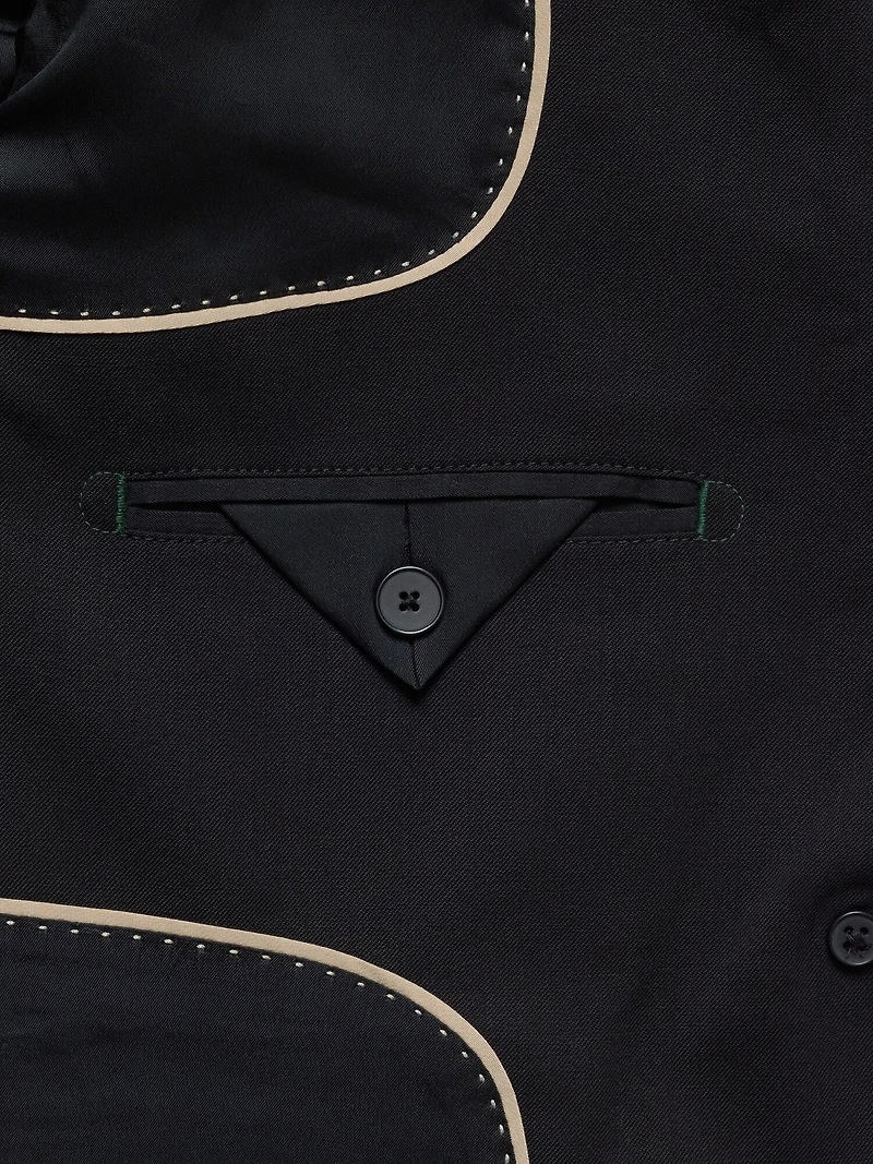 Slim Italian Lightweight Wool Blazer