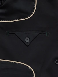 Slim Italian Lightweight Wool Blazer