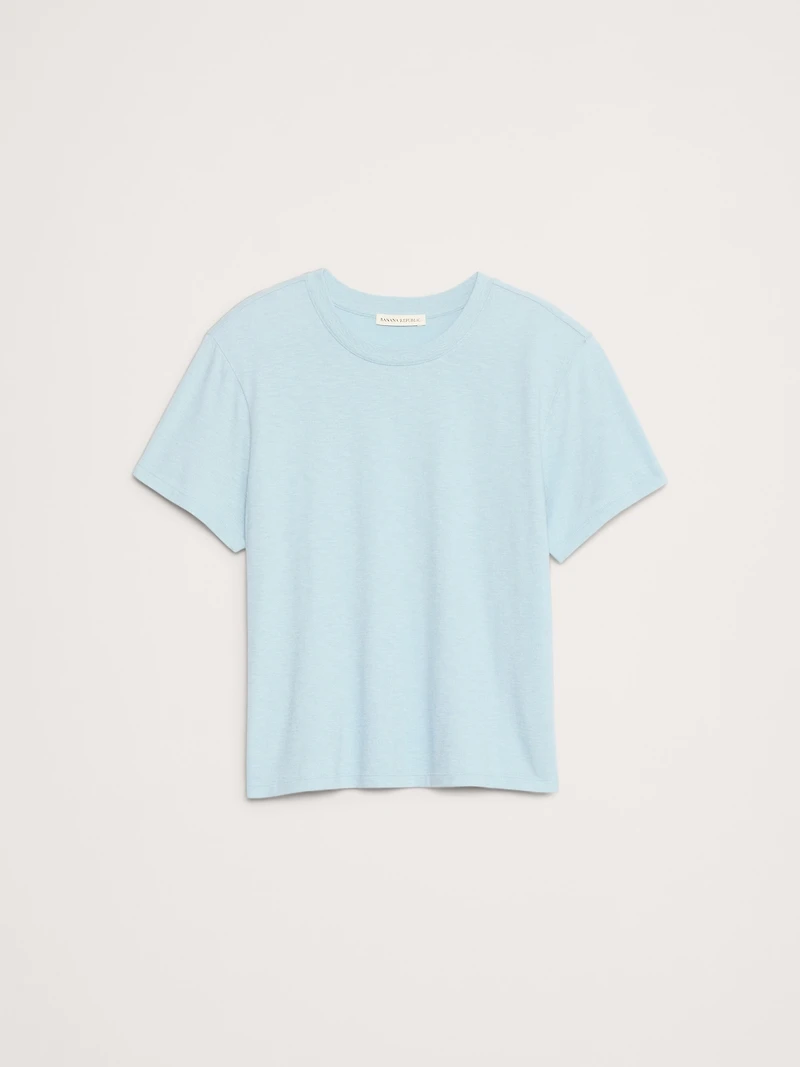 Cotton Slub Crew-Neck T-Shirt