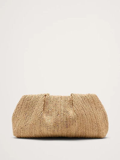 Raffia Clutch