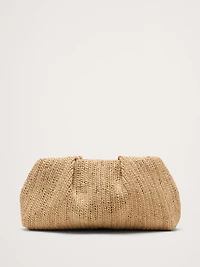 Raffia Clutch