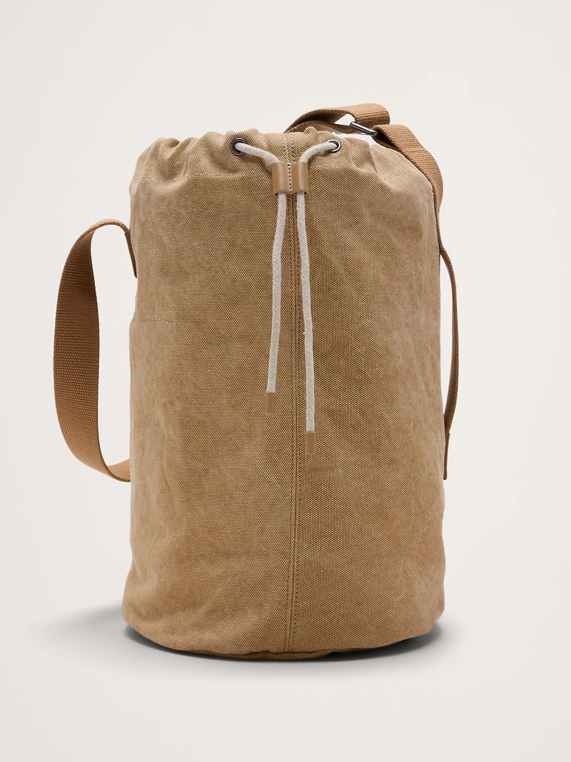 Cotton Canvas Crossbody Bag