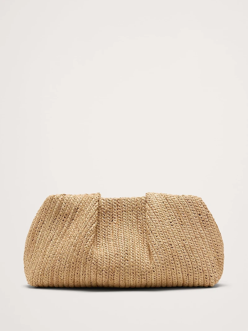 Raffia Clutch