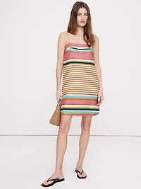 Strappy Linen Mini Dress