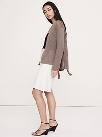Heirloom Linen Wrap Cardigan