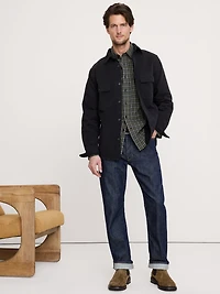 Cotton Twill Shirt Jacket