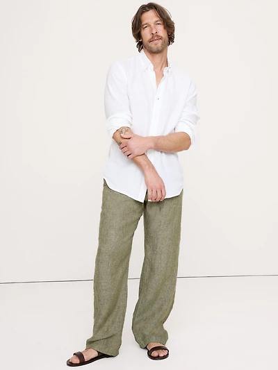 Relaxed Linen Pull-on Beach Pant