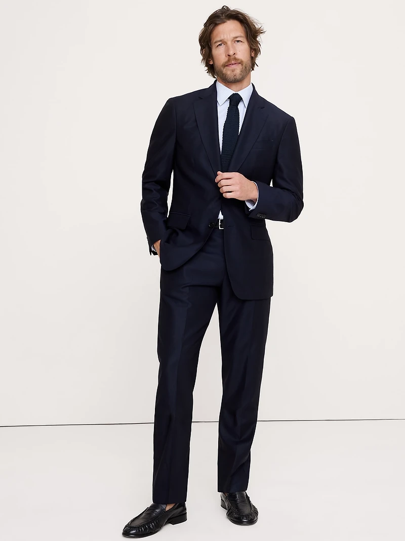 Signature Italian Hopsack Suit Jacket