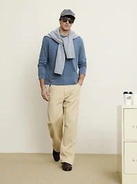 Sun-Washed Cotton Long-Sleeve T-Shirt