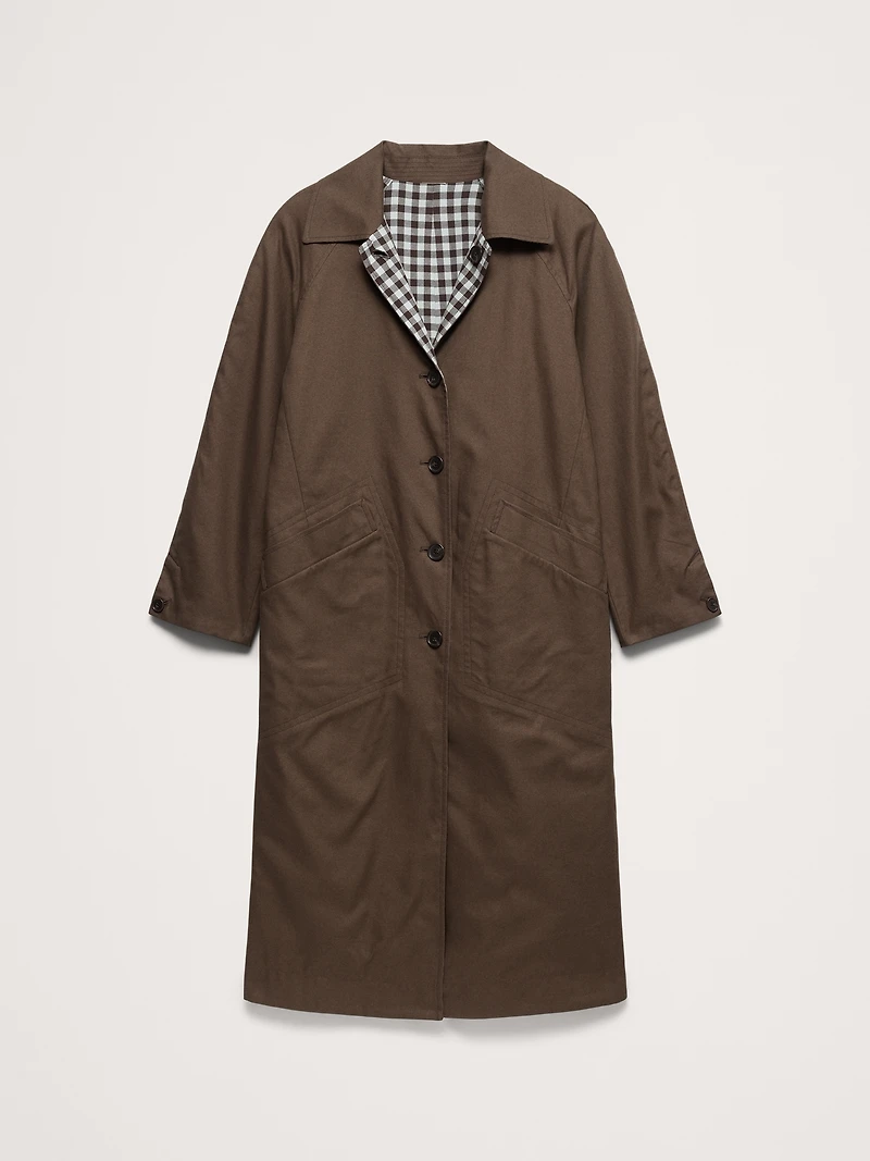 Reversible Cotton Car Coat