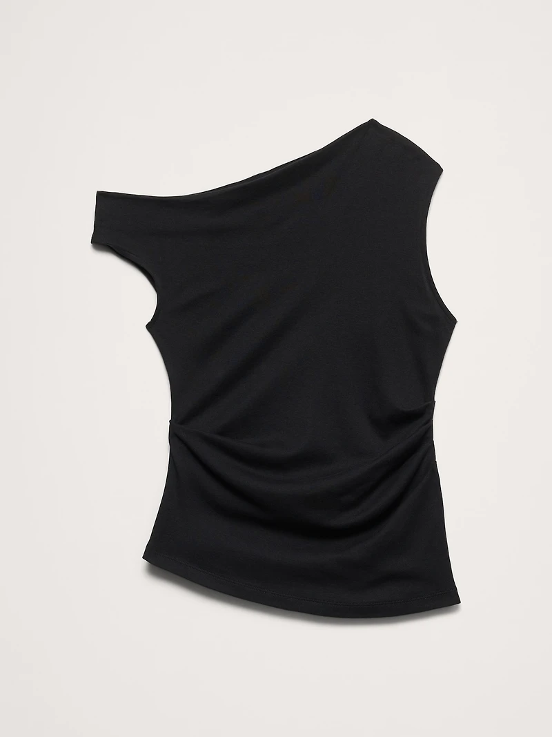 Airy Cotton Asymmetrical Tank