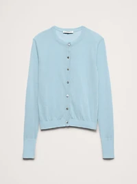 Sheer Ultra-Fine Cotton Cardigan