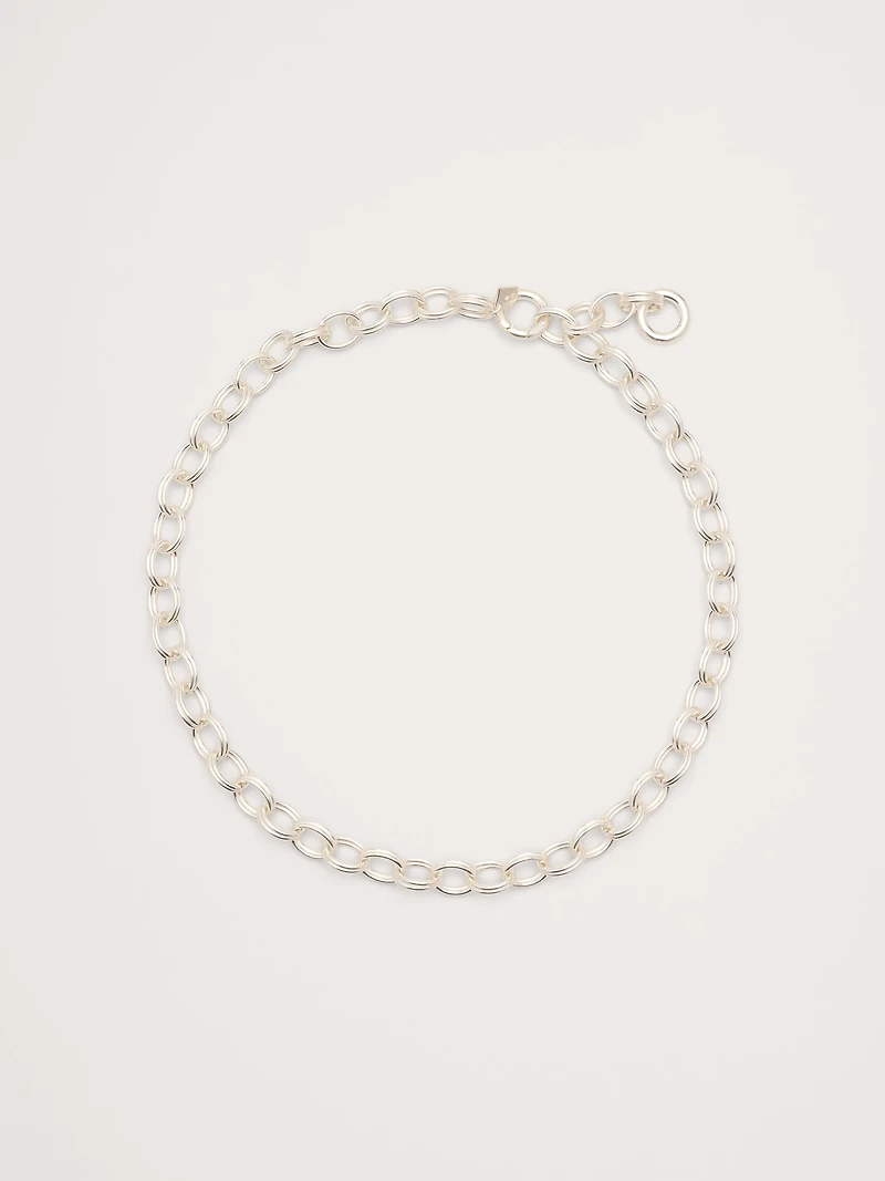 Double Oval Link Chain Necklace