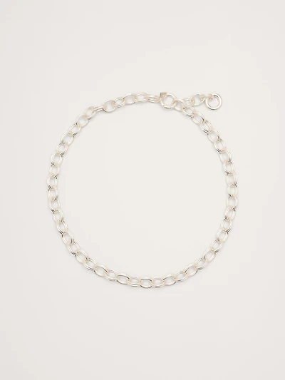 Double Oval Link Chain Necklace
