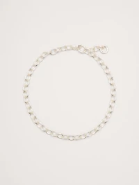 Double Oval Link Chain Necklace