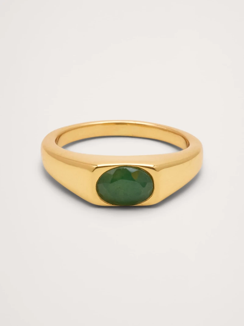 Small Jade Signet Rng