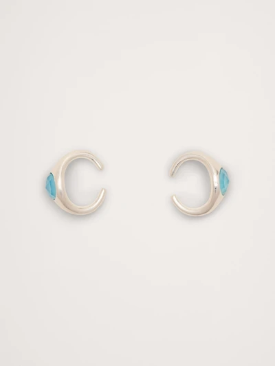 Blue Chalcedony Ear Cuff