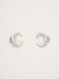 Blue Chalcedony Ear Cuff