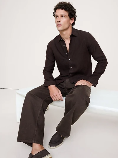 Standard-Fit Linen Shirt