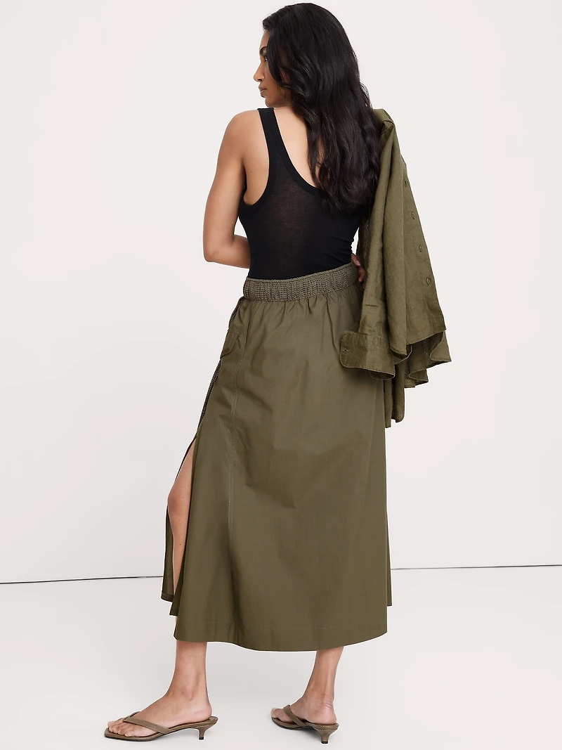 Mixed Media Utility Skirt