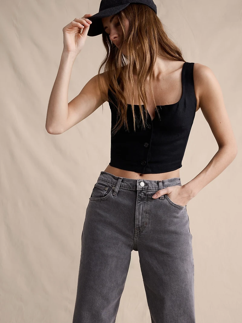 Mid-Rise 90S Loose Jean
