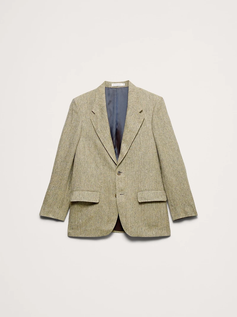 Relaxed Italian Linen Suit Jacket