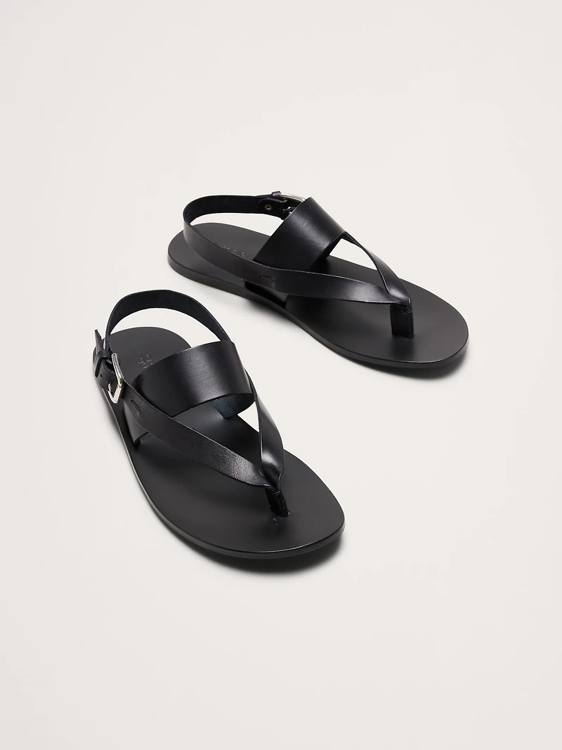 Leather Criss-Cross Sandal