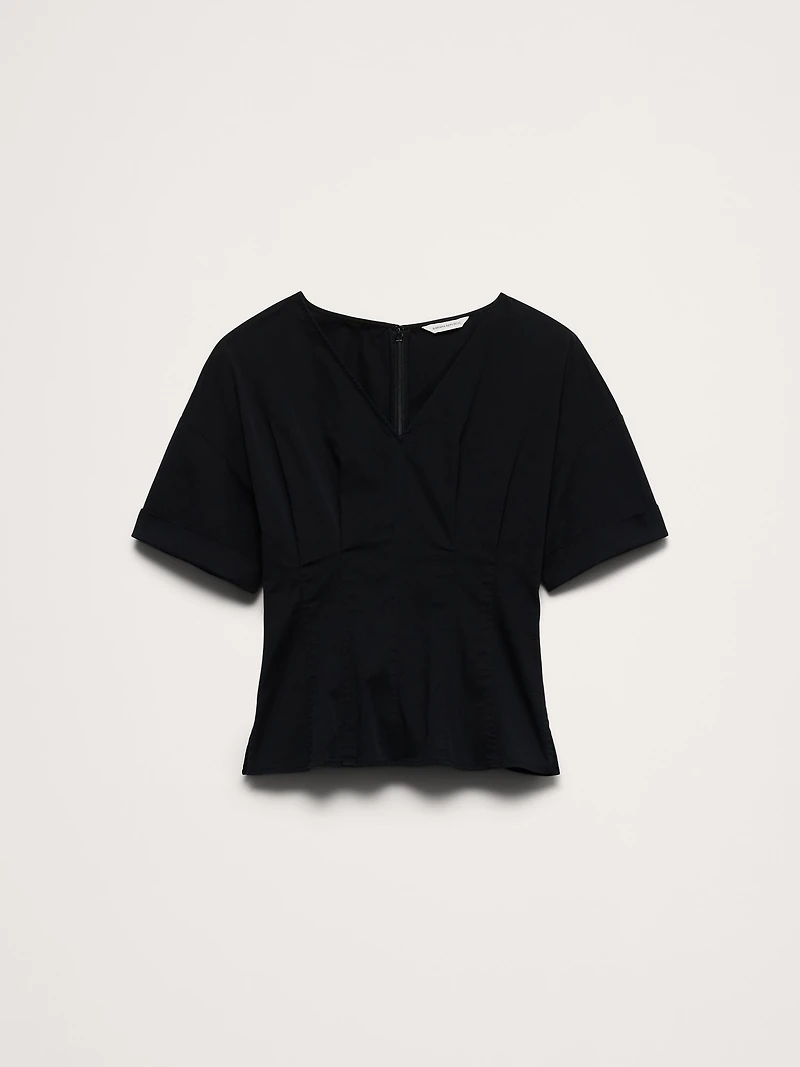 Soft Cotton Fitted Waist Top