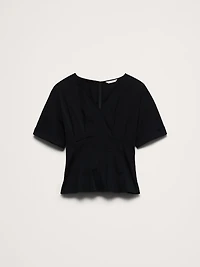 Soft Cotton Fitted Waist Top