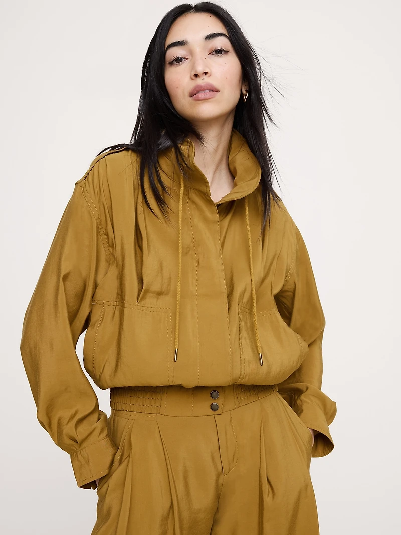 Luster Twill Utility Jacket