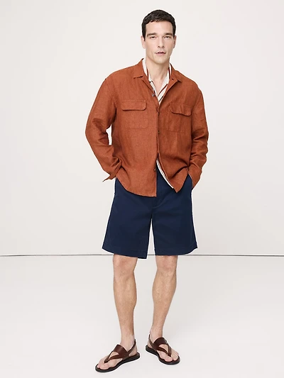 Relaxed-Fit Linen Resort Shirt