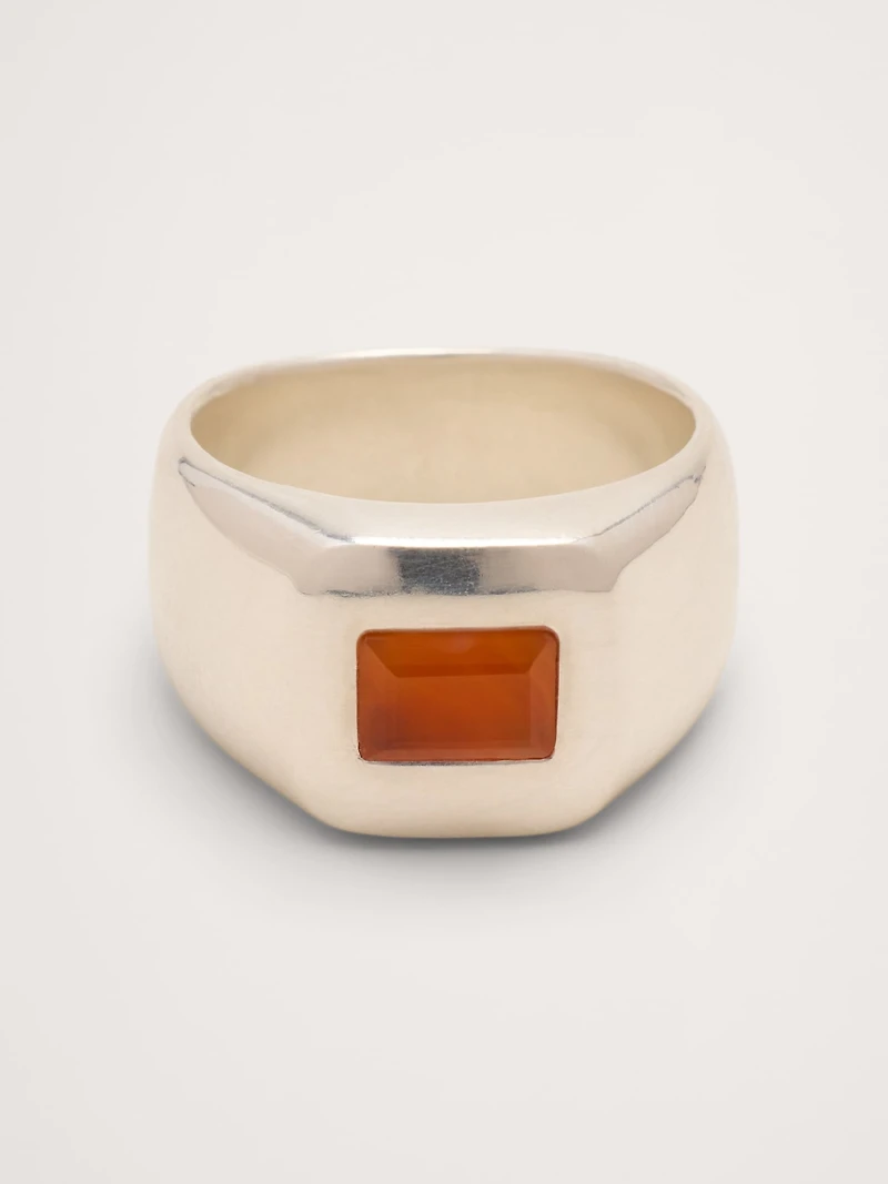 Large Carnelian Signet Ring