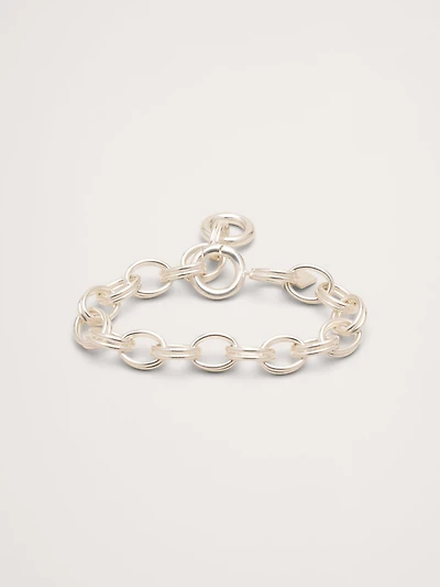 Double Oval Link Chain Bracelet
