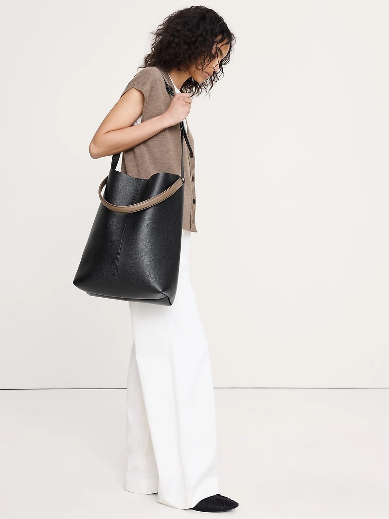 Slouchy Vida Italian Leather Bag