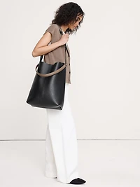 Slouchy Vida Italian Leather Bag