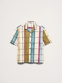 Relaxed-Fit Slub Cotton Resort Shirt