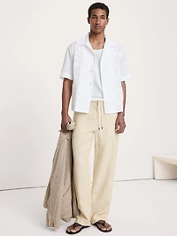 Relaxed-Fit Embroidered Cotton Resort Shirt