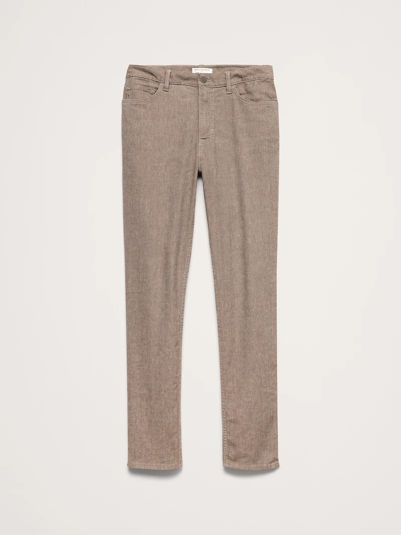Slim Linen-Cotton Traveler Pant