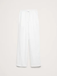 The Getaway Straight-Leg Pull-On Pant Linen