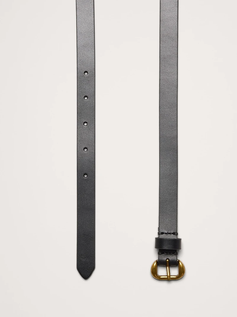 Slim Leather Belt